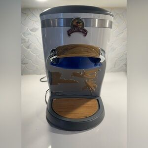 Margaritaville Silver and Blue Drink Machine beverage chiller.